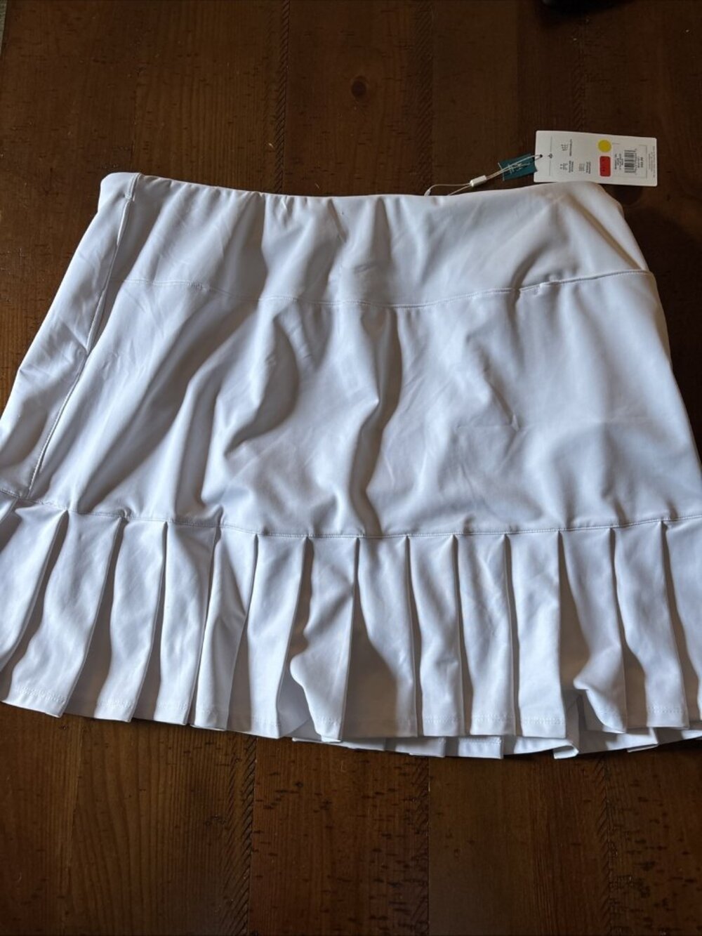 Lady Hagen Women's 17” Tummy Control Pleated Golf Skort Size XXL White - Picture 5 of 7